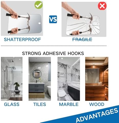 Stylish ShOWER Mirror for Grooming