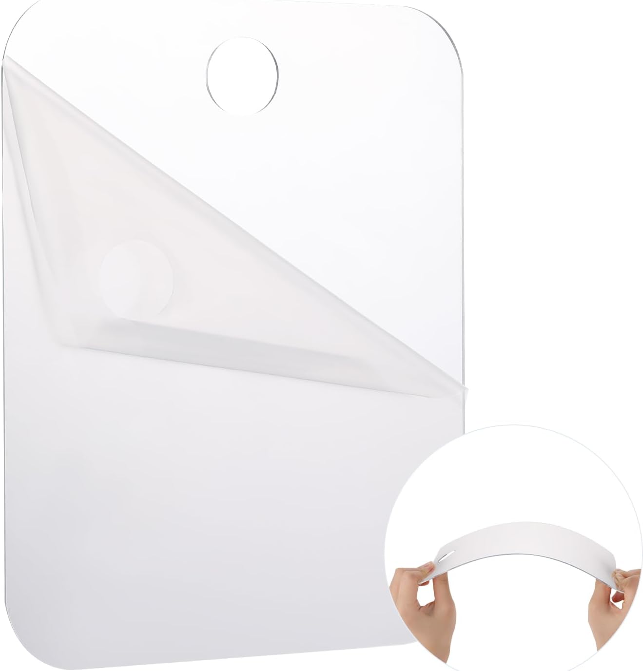 Anti-Fog Compact Mirror for Shaving Portable