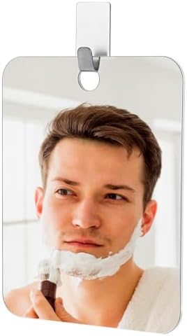 Anti-Fog Shower Mirror for Shaving - Shatterproof Portable Design
