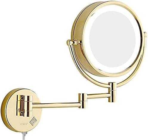 Wall-Mounted Makeup Mirror with LED Light
