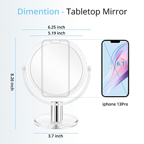 Fabuday Double Sided Makeup Mirror 1x 10x