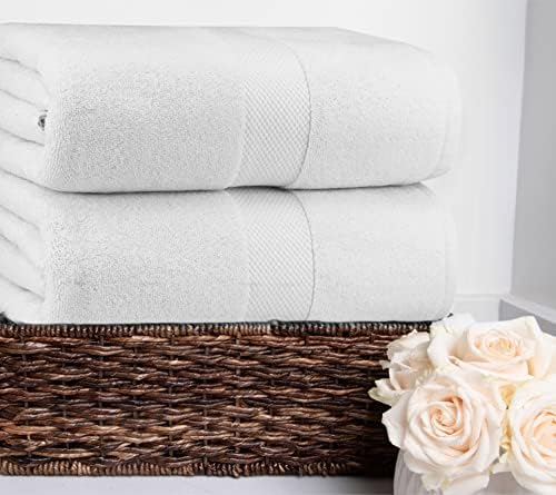 COTTON CRAFT Hotel Spa Luxury Bath Sheet Set - 2 x 40x80