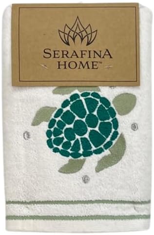 Serafina Home Coastal Hand Towels 2-Piece Set Nautical Design