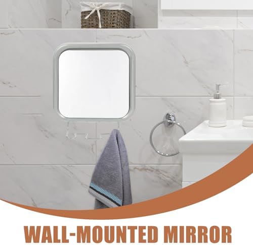 Nolitoys Portable Fogless Shower Mirror with suction cups