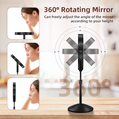 Omobolanle 8 Lightweight Makeup Mirror with LED Lights for Women