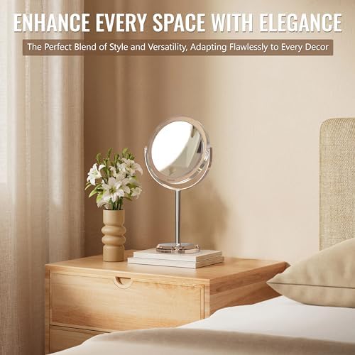 20X Magnifying Mirror with 1X Side 360 Rotatable Makeup Mirror