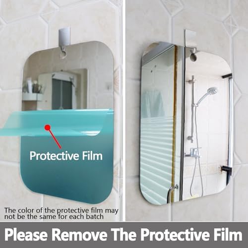 2-Piece Shatterproof Shoe and Travel Mirror for Safe Use