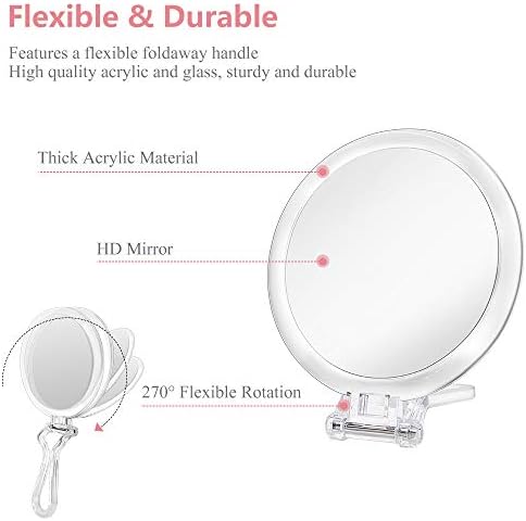 Cheftick Double Sided Handheld Mirror