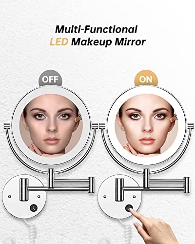 HD 10X Double-Sided Magnifying Mirror for Shaving Makeup