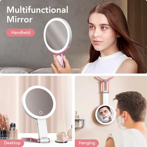 LitBear Rechargeable Dual-Sided Makeup Mirror