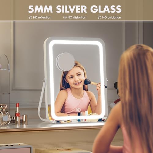 Versatile Vanity Mirror with Smart Lighting Magnifying Glass