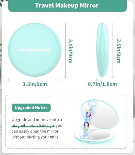 Wobsion LED Travel Makeup Mirror