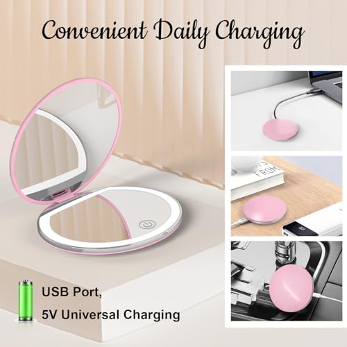 Compact Mirror with Light