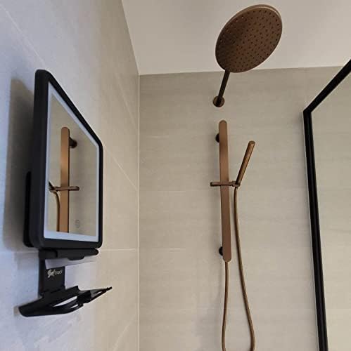 Beltruci Cinema Shower Mirror for Shaving Fogless Lighted High-Quality Organizer