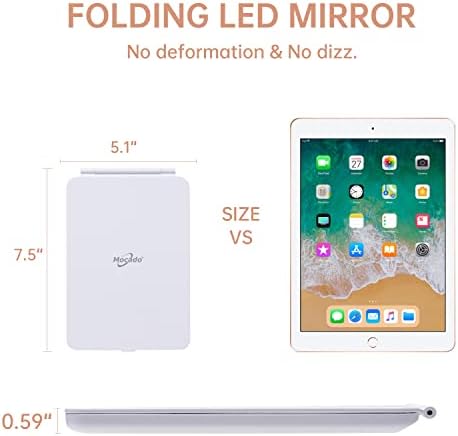 MOCOLED Travel Makeup Mirror