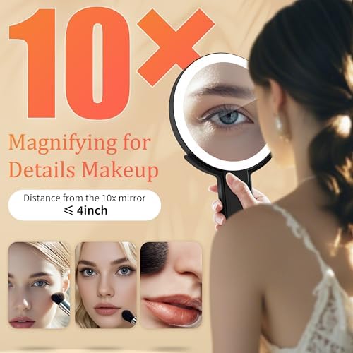 VPU Compact Travel Makeup Mirror with Lights
