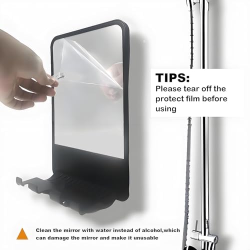 Fogless shower mirror for Shaving