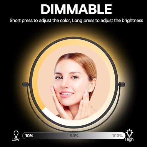 LANSI 10X Rechargeable Magnifying Beauty Mirror