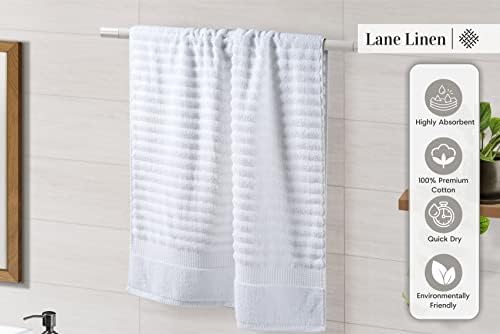 Luxury 100 Cotton Bath Towels Set - Soft Absorbent Eco-Friendly