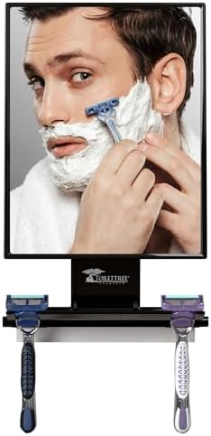 Toilet Tree BostaShowerFixer - Anti-Fog Adjustable Shower Mirror for Bathroom
