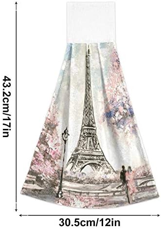 Paris Eiffel Tower Spring Hand Towels - Kitchen Bathroom Essentials