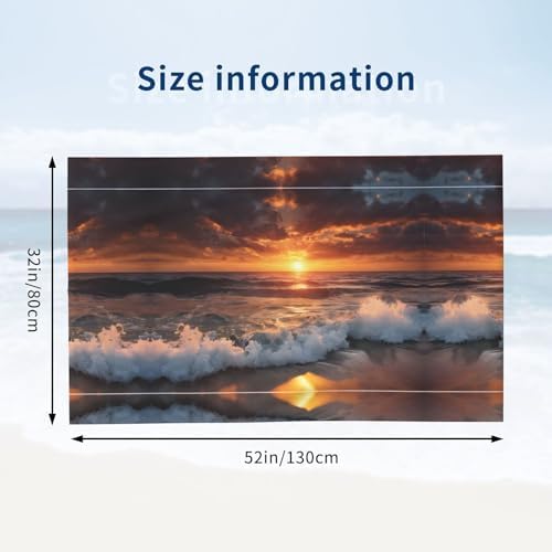 Sunset Beach Microfiber Bath Towel