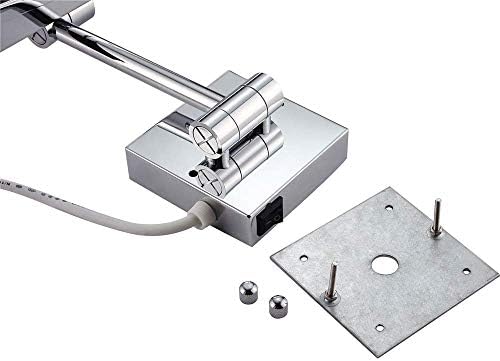 Wall-Mounted Vanity Mirror With 3X Magnification And Chrome Finish