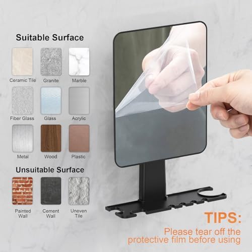 Fog-Free Shower Mirror for Shave Durable Waterproof