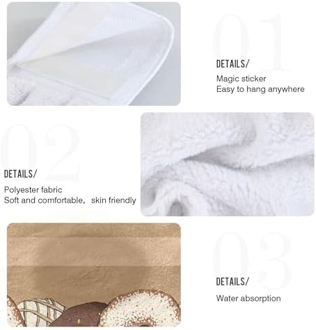 Seamless with Donut Kitchen Hanging Hand Towels