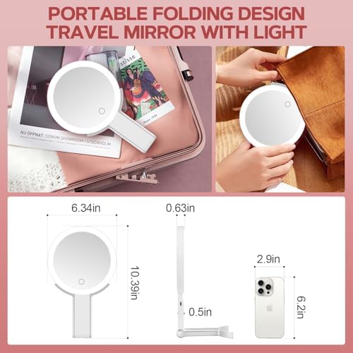 30x Magnifying Vanity Mirror Travel Makeup Mirror