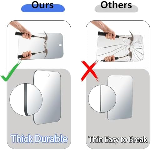 Unbreakable Durable Showers Best Mirror for Travelers
