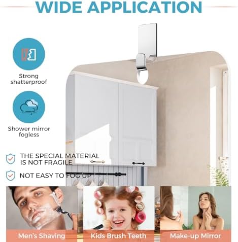 LeaOcaao Fogless Shower Mirror