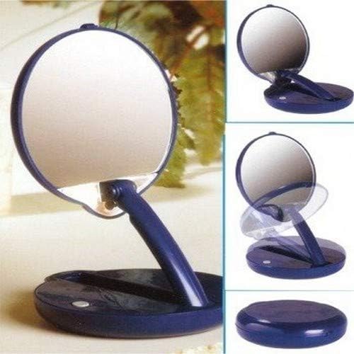 Floxite 15Xmag Blue Tabletop Mount Round Glass Mirror