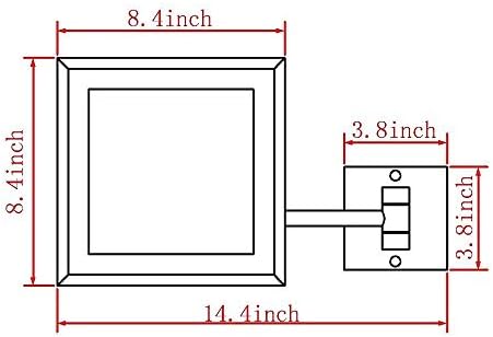 Wall-Mounted Vanity Mirror With 3X Magnification And Chrome Finish