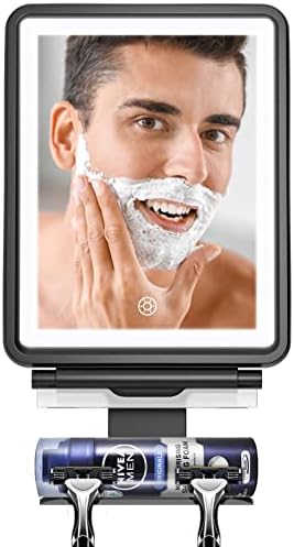 Fog-Free Shaving Mirror with Squeegee