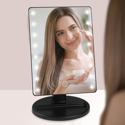 KAKULO Lighted Makeup Mirror with 16 LED Lights