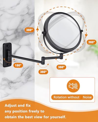 Premium 360 Swivel Makeup Mirror - Double Sided Magnifying Mirror