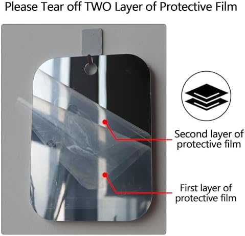 Premium Shatterproof Shower Mirror for Shaving Makeup