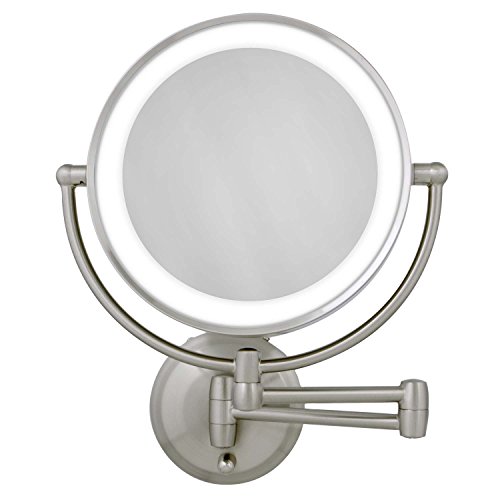 Zadro 11 LED Wall-Mounted Makeup Mirror with Dual Sides LED Lighting