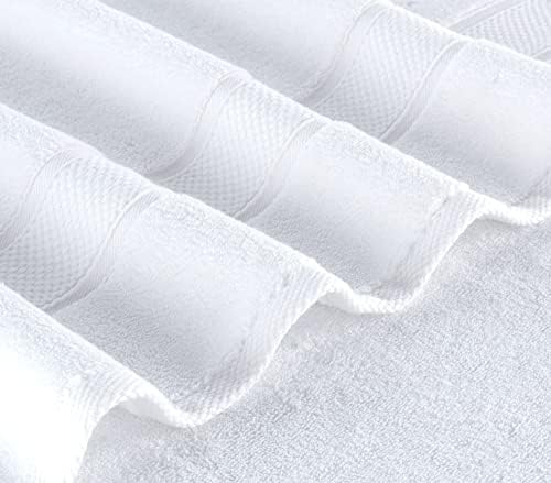 NOVA Luxury Linen - 4x Hand Towels Pure White Hotel Quality