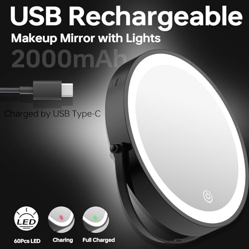 LANSI 10X Rechargeable Magnifying Beauty Mirror