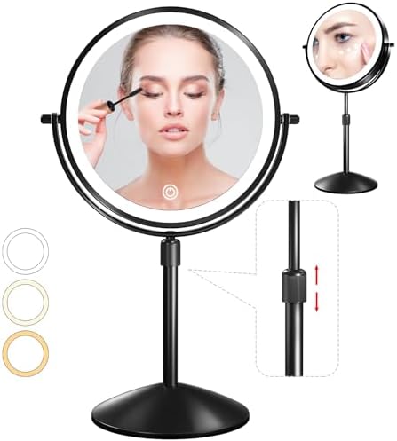 Omobolanle 8 Lightweight Makeup Mirror with LED Lights for Women