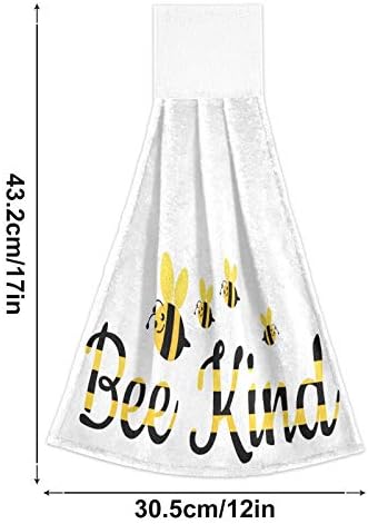 Bee Kind Kitchen Hanging Hand Towels 2 Pcs Set