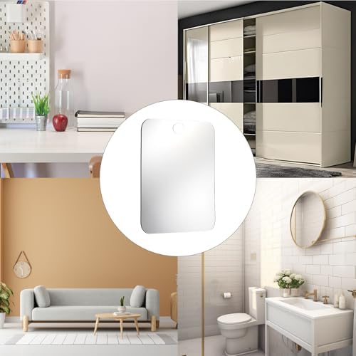Anti-Fog Travel Mirror Large Shatterproof Shower Mirror for Men