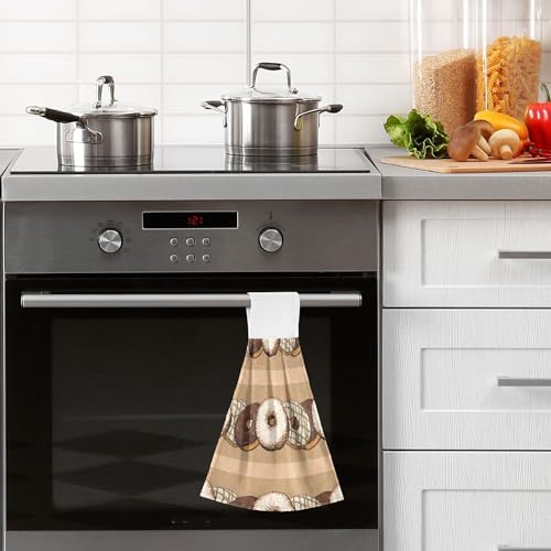 Seamless with Donut Kitchen Hanging Hand Towels