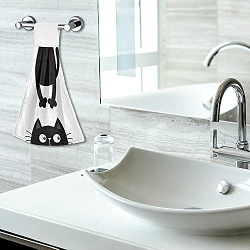 Fun Furry Black Cat Kitchen Towels
