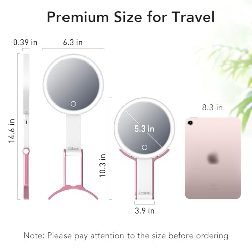 LitBear Rechargeable Dual-Sided Makeup Mirror