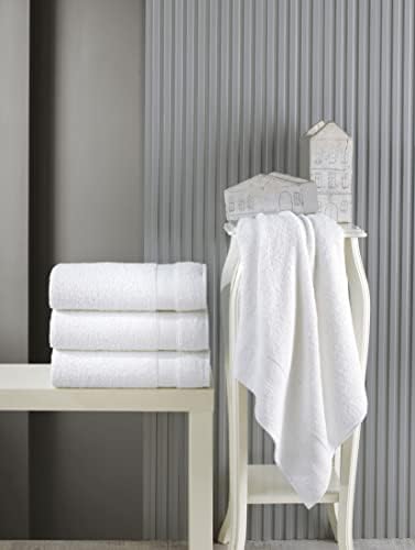 Quick-Dry Soft 4-Piece 27x54 Cotton Bath Towels Set