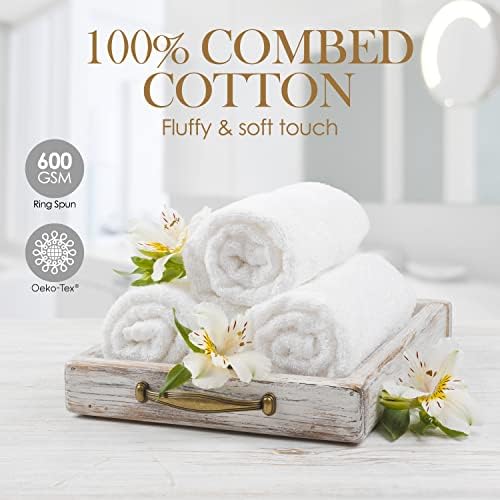 Elaine Karen White Wash Cloths