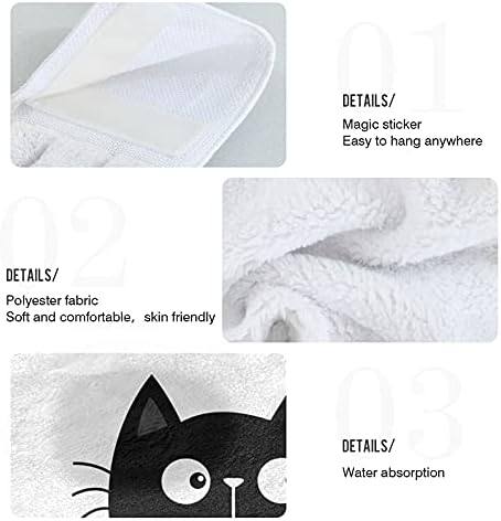 Fun Furry Black Cat Kitchen Towels